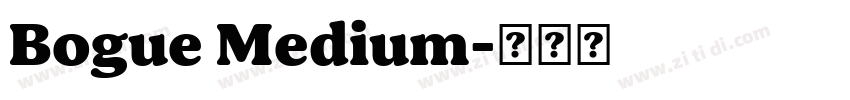 Bogue Medium字体转换